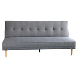 Arm Chairs & Recliners: Sarantino Madison Sofa Bed Lounge Couch Futon Furniture Home Light Grey Linen Suite