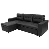 Arm Chairs & Recliners: Sarantino Corner Sofa Linen Lounge Couch L-shaped Modular Furniture Home Chaise Grey