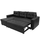 Arm Chairs & Recliners: Sarantino Corner Sofa Linen Lounge Couch L-shaped Modular Furniture Home Chaise Grey