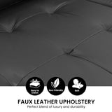 Arm Chairs & Recliners: Sarantino Corner Sofa Linen Lounge Couch L-shaped Modular Furniture Home Chaise Grey