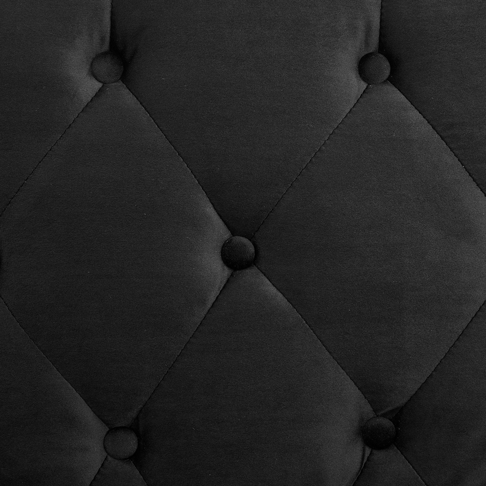 Arm Chairs & Recliners: Sarantino Faux Velvet Tufted Sofa Bed Couch Futon - Black