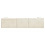 Sofas & Sofa Beds: Sarantino Novi 3-Seater Modular Sofa with Ottoman in Cream Non-Slip Bottom Lounge