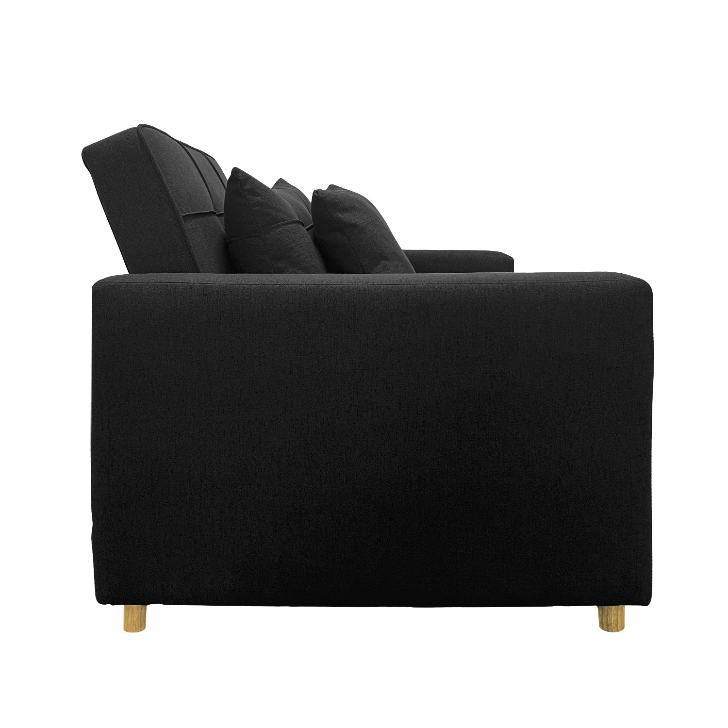 Arm Chairs & Recliners: Sarantino Suri 3-in-1 Convertible Lounge Chair Bed - Black