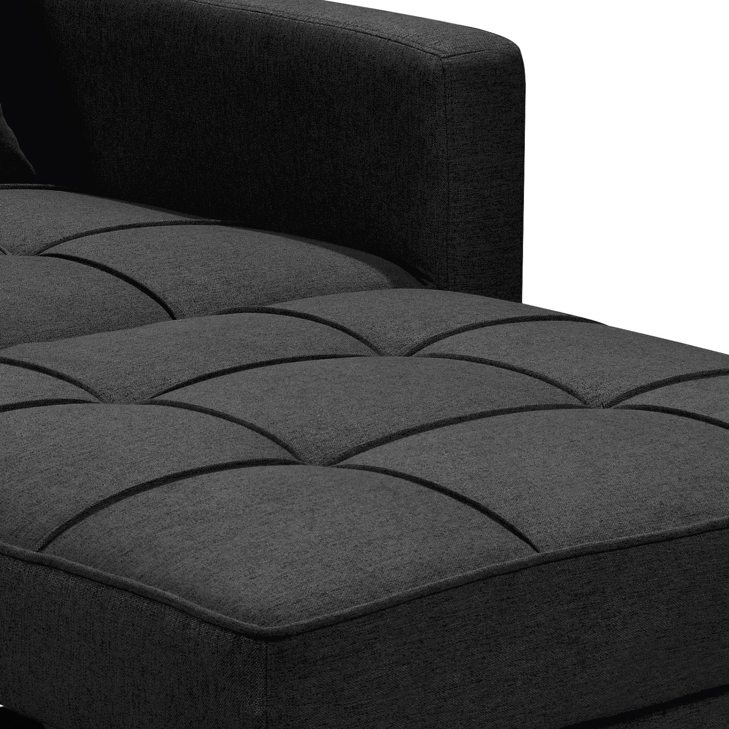 Arm Chairs & Recliners: Sarantino Suri 3-in-1 Convertible Lounge Chair Bed - Black