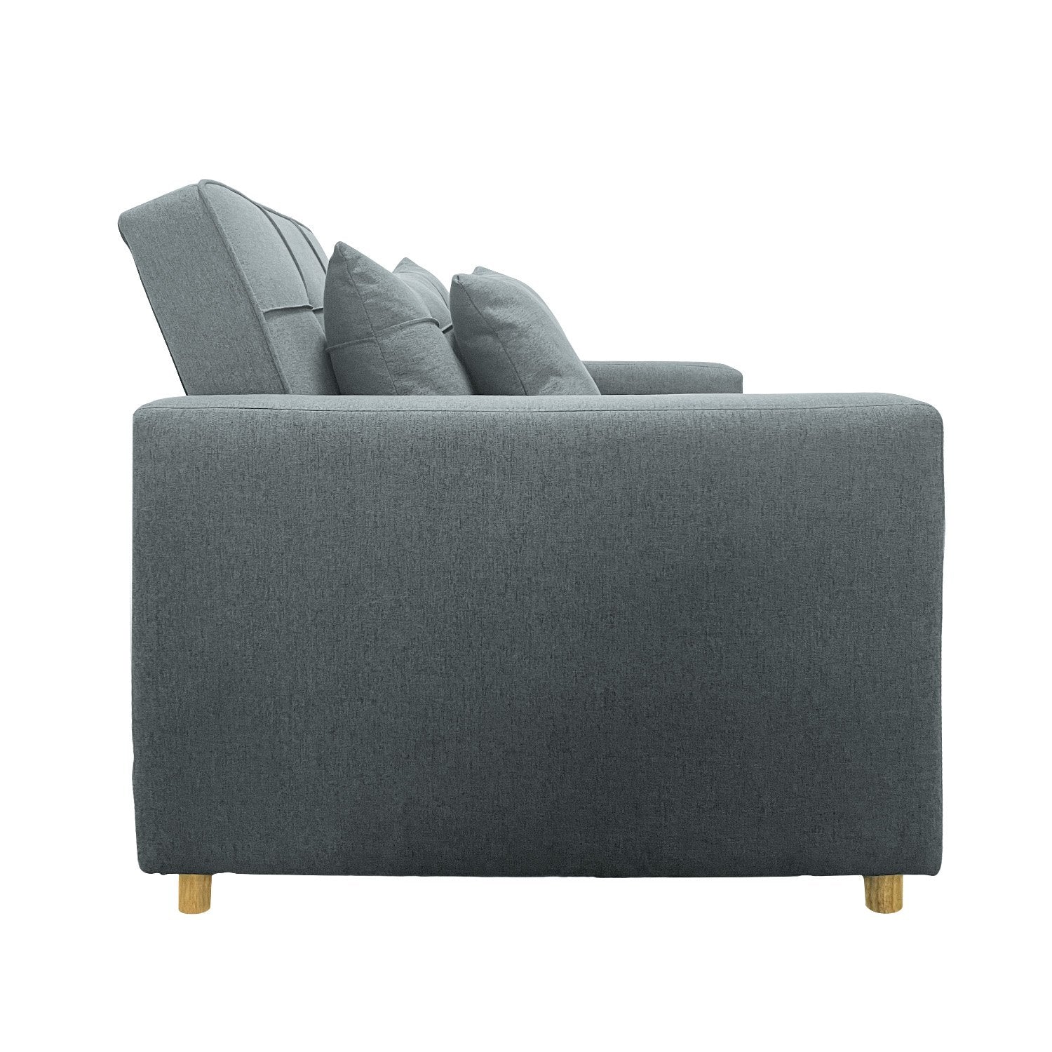 Arm Chairs & Recliners: Sarantino Suri 3-in-1 Convertible Sofa Chair Bed -  Airforce Blue