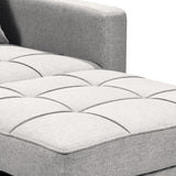Arm Chairs & Recliners: Sarantino Suri 3-in-1 Convertible Sofa Chair Bed Lounger - Light Grey