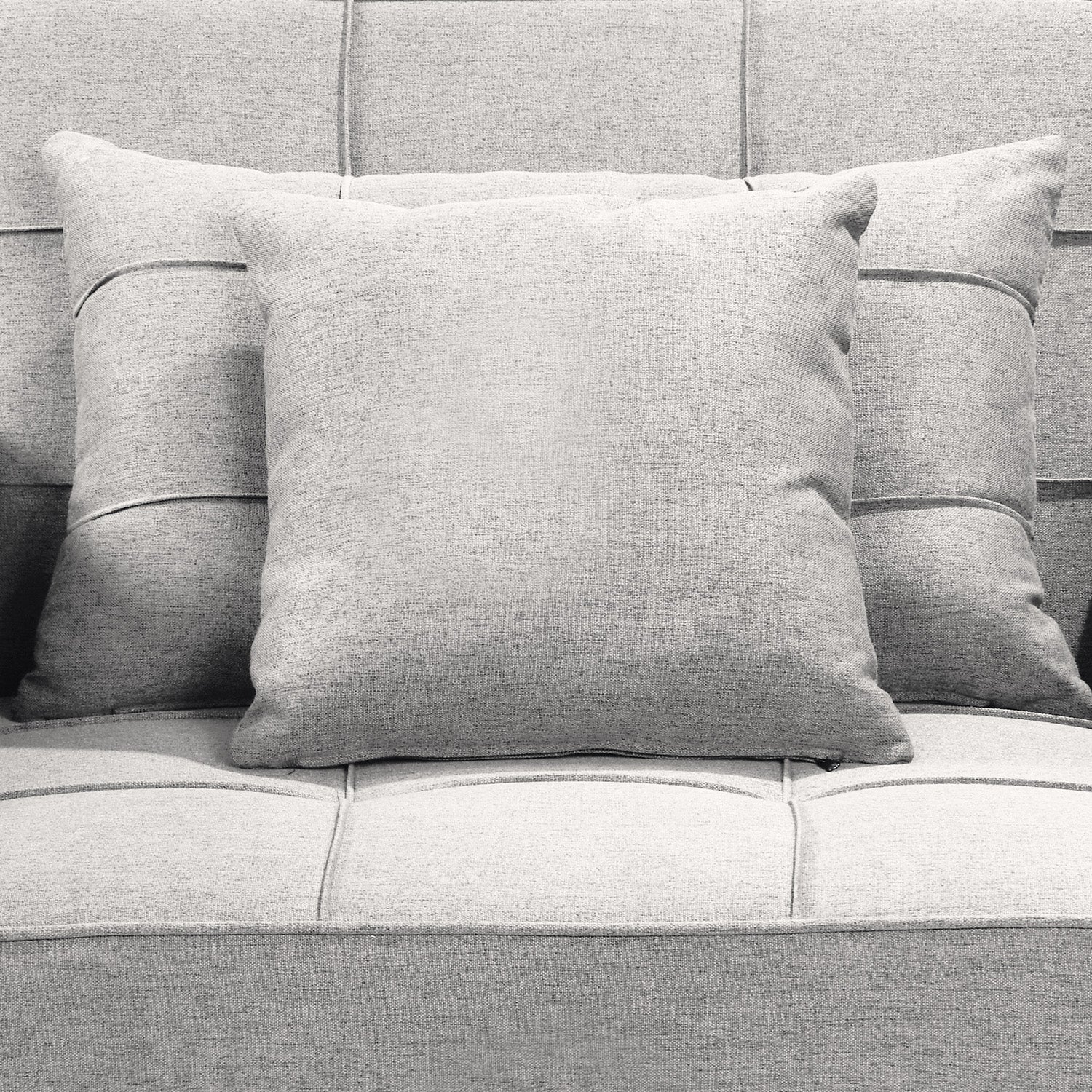 Arm Chairs & Recliners: Sarantino Suri 3-in-1 Convertible Sofa Chair Bed Lounger - Light Grey