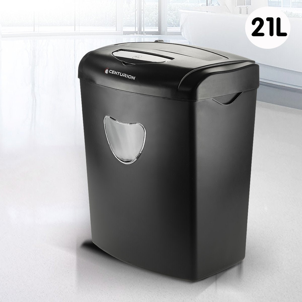 Centurion 21L Cross-Cut Office Shredder 10-Sheet Paper, CD & Credit Card Security