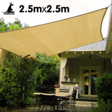 Boating Accessories: Wallaroo Square Shade Sail 2.5 x 2.5m - Sand