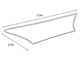 Boating Accessories: Wallaroo Square Shade Sail 2.5 x 2.5m - Sand