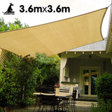 Boating Accessories: Wallaroo Square Shade Sail 3.6m x 3.6m - Sand