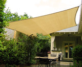 Boating Accessories: Wallaroo Rectangular Shade Sail: 3m x 5m - Sand