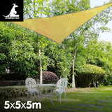 Boating Accessories: Wallaroo Triangle Shade Sail 5m x 5m x 5m - Sand
