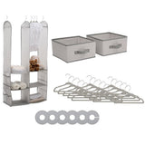 Pretend Play: Delta Children 24 Piece Nursery Storage Set - Cool Grey Cool Grey
