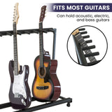 Guitars: Karrera Steel Multi Guitar Stand for 7 Guitars
