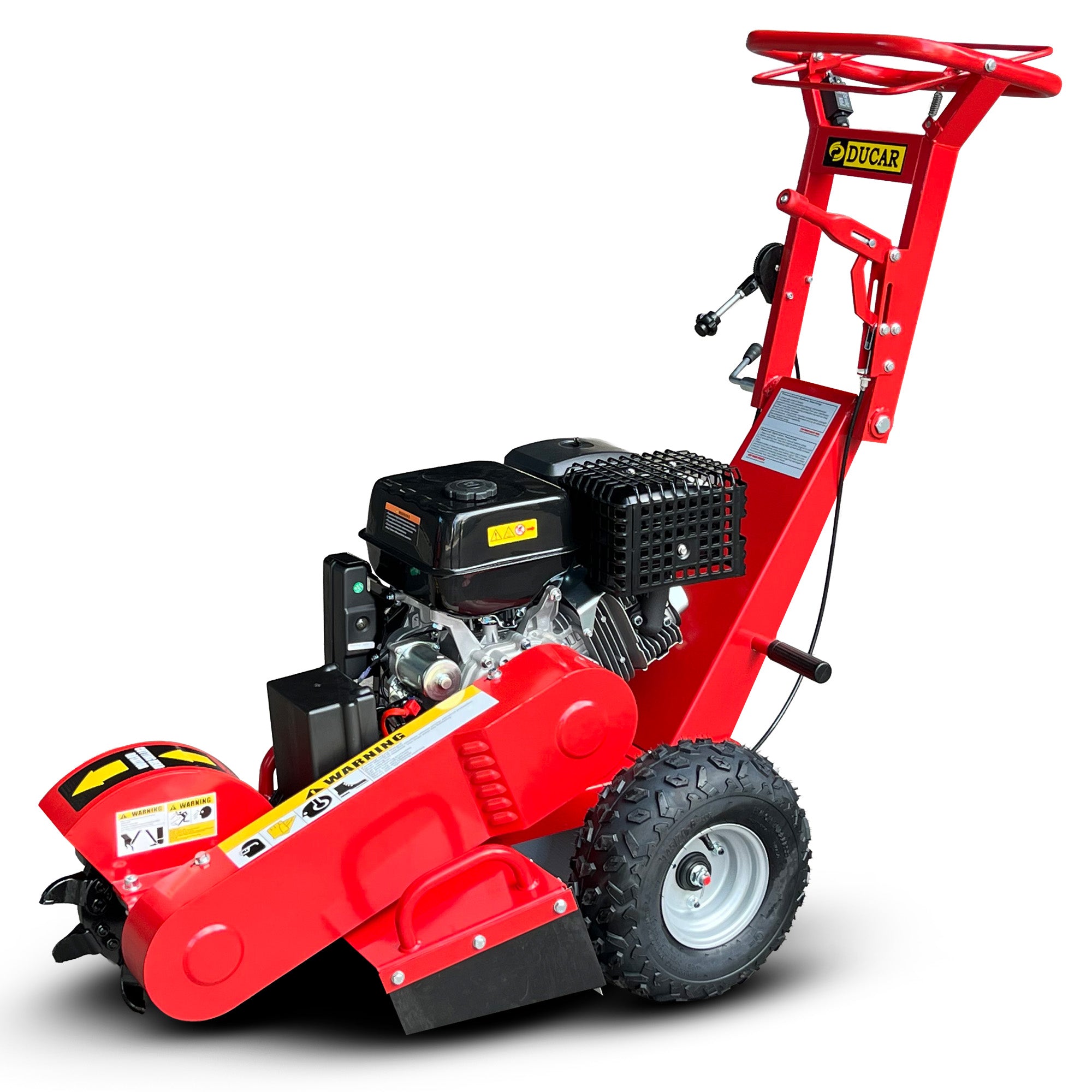 Ducar Stump Grinder 457cc 18HP Petrol Engine with Key Start & Tungsten Carbide Teeth