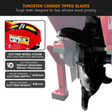 Ducar Stump Grinder 457cc 18HP Petrol Engine with Key Start & Tungsten Carbide Teeth