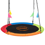 Outdoor Play Equipment: Kahuna Kids 1.2m Tree Saucer Swing Set Round 400kg With Straps Capacity Outdoor