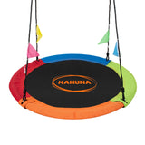 Outdoor Play Equipment: Kahuna Kids 1.2m Tree Saucer Swing Set Round 400kg With Straps Capacity Outdoor