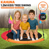 Outdoor Play Equipment: Kahuna Kids 1.2m Tree Saucer Swing Set Round 400kg With Straps Capacity Outdoor