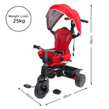 Outdoor Play Equipment: Veebee Explorer 3-stage Kids Trike With Canopy - Red