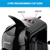 Kettles: Pronti Breakfast Set with HomeMaid Coffee Machine, Silver Noir Toaster & Kettle