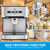 Kettles: Pronti Breakfast Set with 1.6L Coffee Machine, Silver Noir Toaster & Kettle