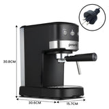 Kettles: Pronti Breakfast Set with 1.25L Coffee Machine, Silver Noir Toaster & Kettle