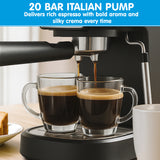 Kettles: Pronti Breakfast Set with 1.25L Coffee Machine, Silver Noir Toaster & Kettle