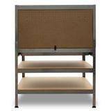 Work Benches: Kartrite 3-layered Work Bench Garage Storage Table Tool Shop Shelf Silver