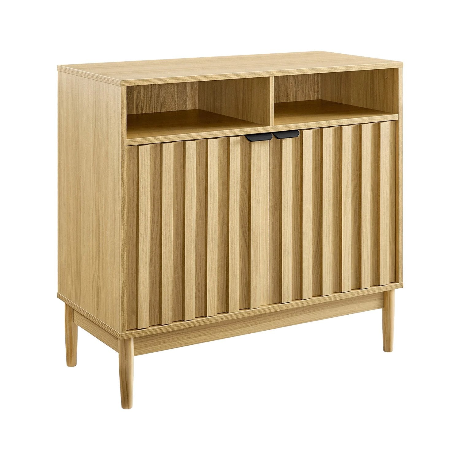 Side Tables: Sarantino Eleni 2-Door Sideboard Buffet Hallway Cabinet Storage Console Cupboard in Natural