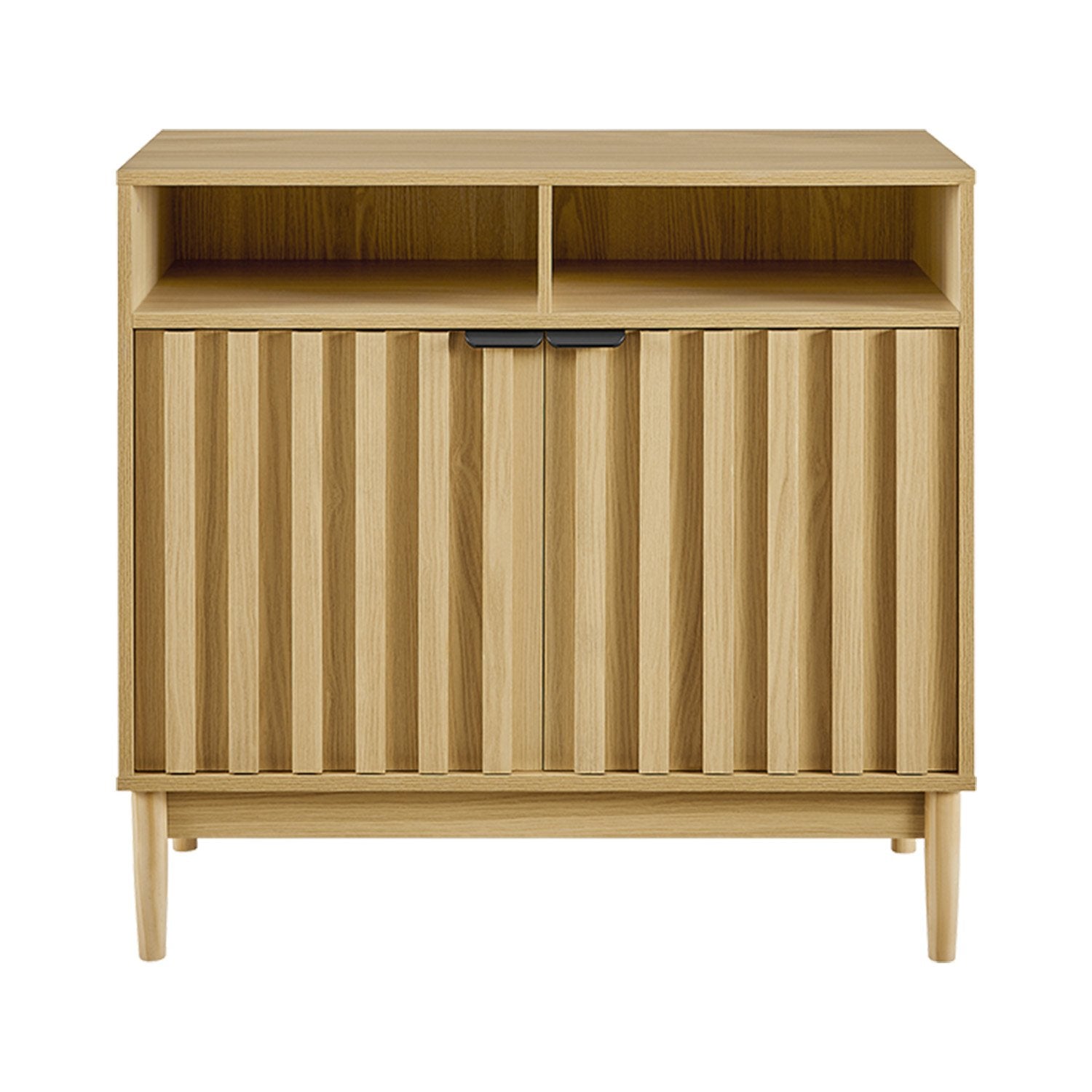 Side Tables: Sarantino Eleni 2-Door Sideboard Buffet Hallway Cabinet Storage Console Cupboard in Natural