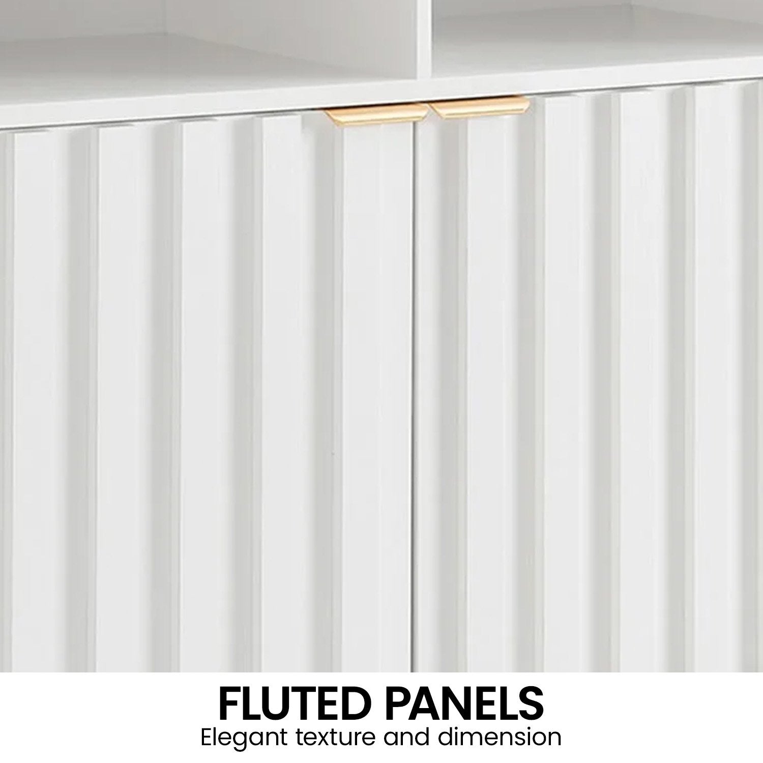 Side Tables: Sarantino Eleni 2-Door Sideboard Buffet Hallway Cabinet Storage Console Cupboard in White