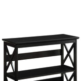 Bookcases & Shelves: Sarantino Lucas 3-Tier Bookshelf Display Rack in Black