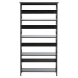 Bookcases & Shelves: Sarantino Daphne 5-tier Cross Panel Bookshelf