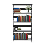Bookcases & Shelves: Sarantino Daphne 5-tier Cross Panel Bookshelf