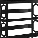 Bookcases & Shelves: Sarantino Laurel 3-Tier Bookshelf Display Rack in Black