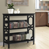 Bookcases & Shelves: Sarantino Laurel 3-Tier Bookshelf Display Rack in Black