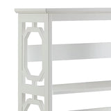 Bookcases & Shelves: Sarantino Laurel 3-Tier Bookshelf Display Rack in White