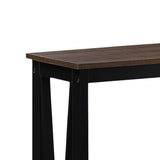 Side Tables: Sarantino Cielo 2-Tier Console Table Dark Walnut