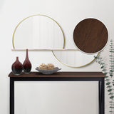 Side Tables: Sarantino Cielo 2-Tier Console Table Dark Walnut