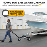 Caravan Accessories: Kartrite Trailer Dolly Adjustable 2in Hitch Ball 1500kg Tongue Weight Capacity w/8in Swivel Wheels Steel Trailer Mover