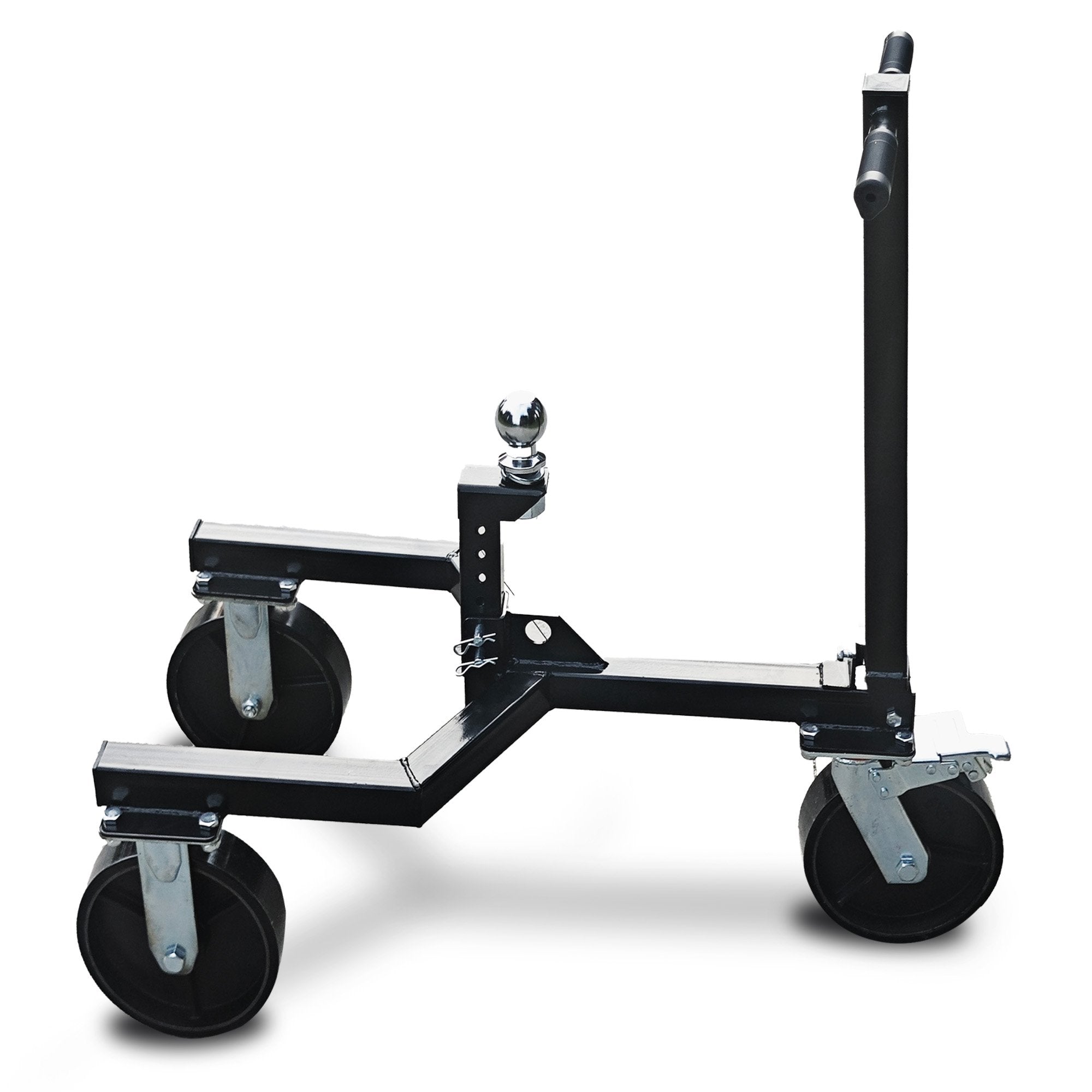 Caravan Accessories: Kartrite Trailer Dolly Adjustable 2in Hitch Ball 1500kg Tongue Weight Capacity w/8in Swivel Wheels Steel Trailer Mover