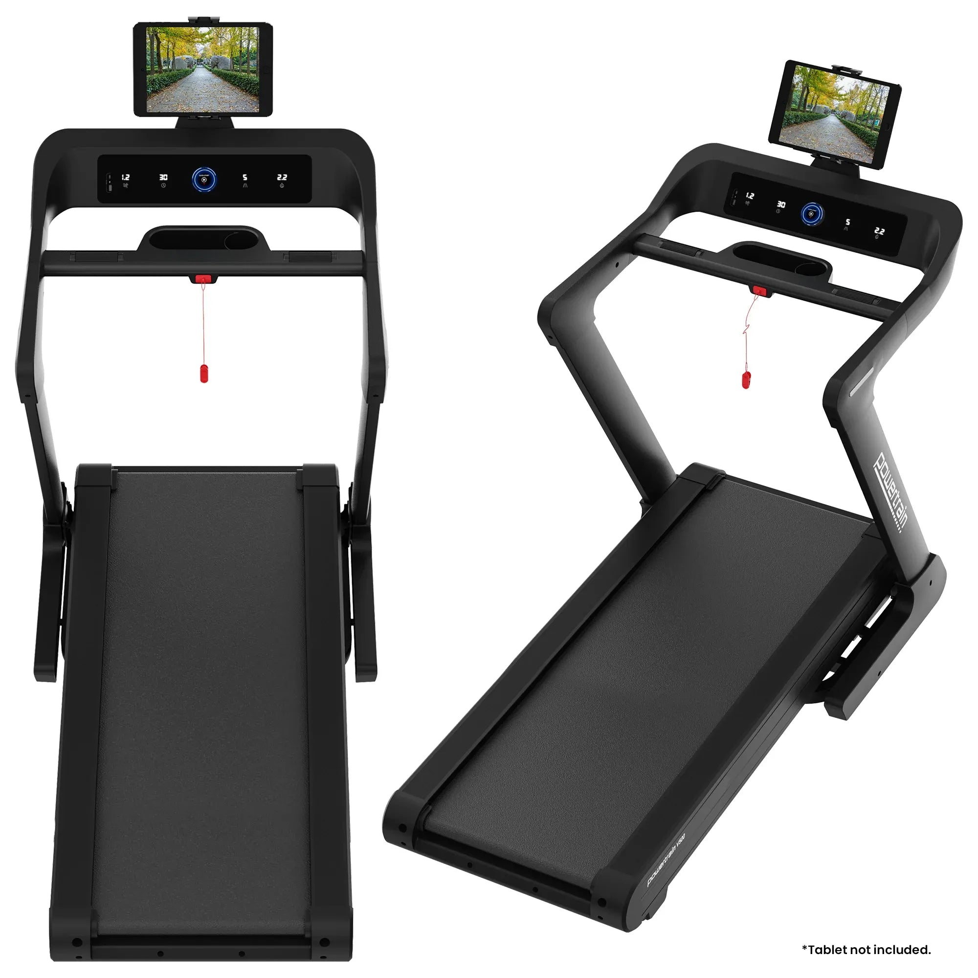 Powertrain V500 3hp Foldable Treadmill Cardio Running Automatic Incline Machine
