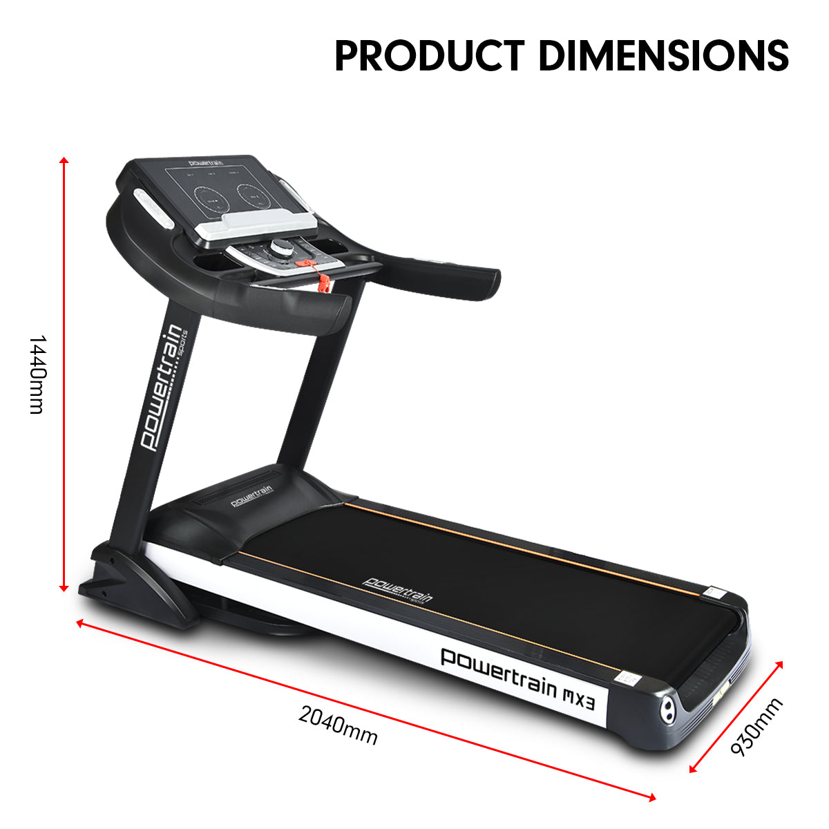 Exercise Bikes: Powertrain MX3 Treadmill Performance Home Gym Cardio Machine