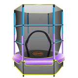 Trampolines & Accessories: Kahuna 4.5ft Trampoline Round Free Safety Net Spring Pad Cover Mat Outdoor Blue Purple