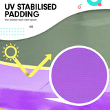 Trampolines & Accessories: Kahuna 4.5ft Trampoline Round Free Safety Net Spring Pad Cover Mat Outdoor Blue Purple