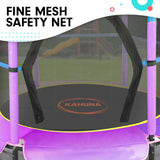 Trampolines & Accessories: Kahuna 4.5ft Trampoline Round Free Safety Net Spring Pad Cover Mat Outdoor Blue Purple