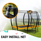 Trampolines & Accessories: Kahuna 6 ft x 9 ft Rectangular Outdoor Trampoline - Orange