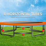 Trampolines & Accessories: Kahuna 6 ft x 9 ft Rectangular Outdoor Trampoline - Orange